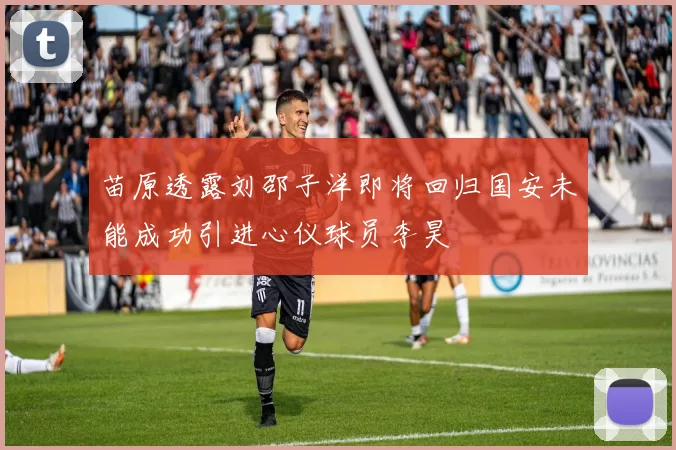 苗原透露刘邵子洋即将回归国安未能成功引进心仪球员李昊